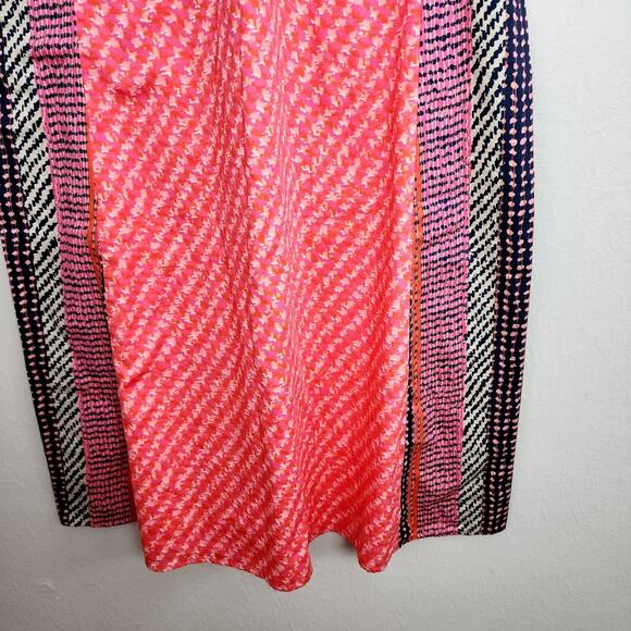 NEW Nic+Zoe Spotty Stripes Abstract Print V-Neck Sleeveless A-line Midi Dress - Picture 6 of 9